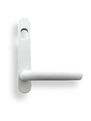 Utvändigt handtag cylinder vit